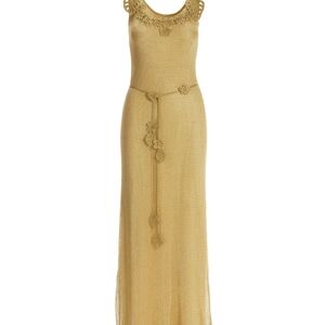Boston Proper Gold dress M